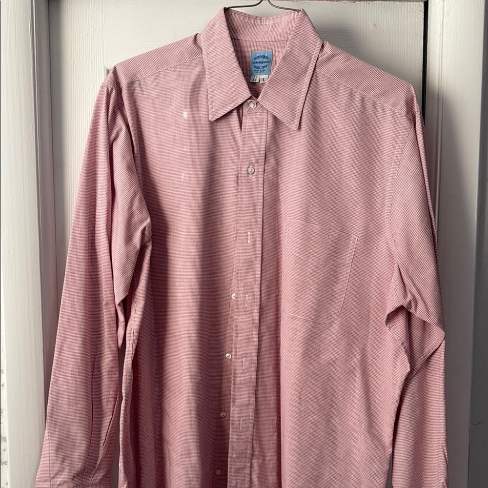 Men's Pink Button-Up Shirt